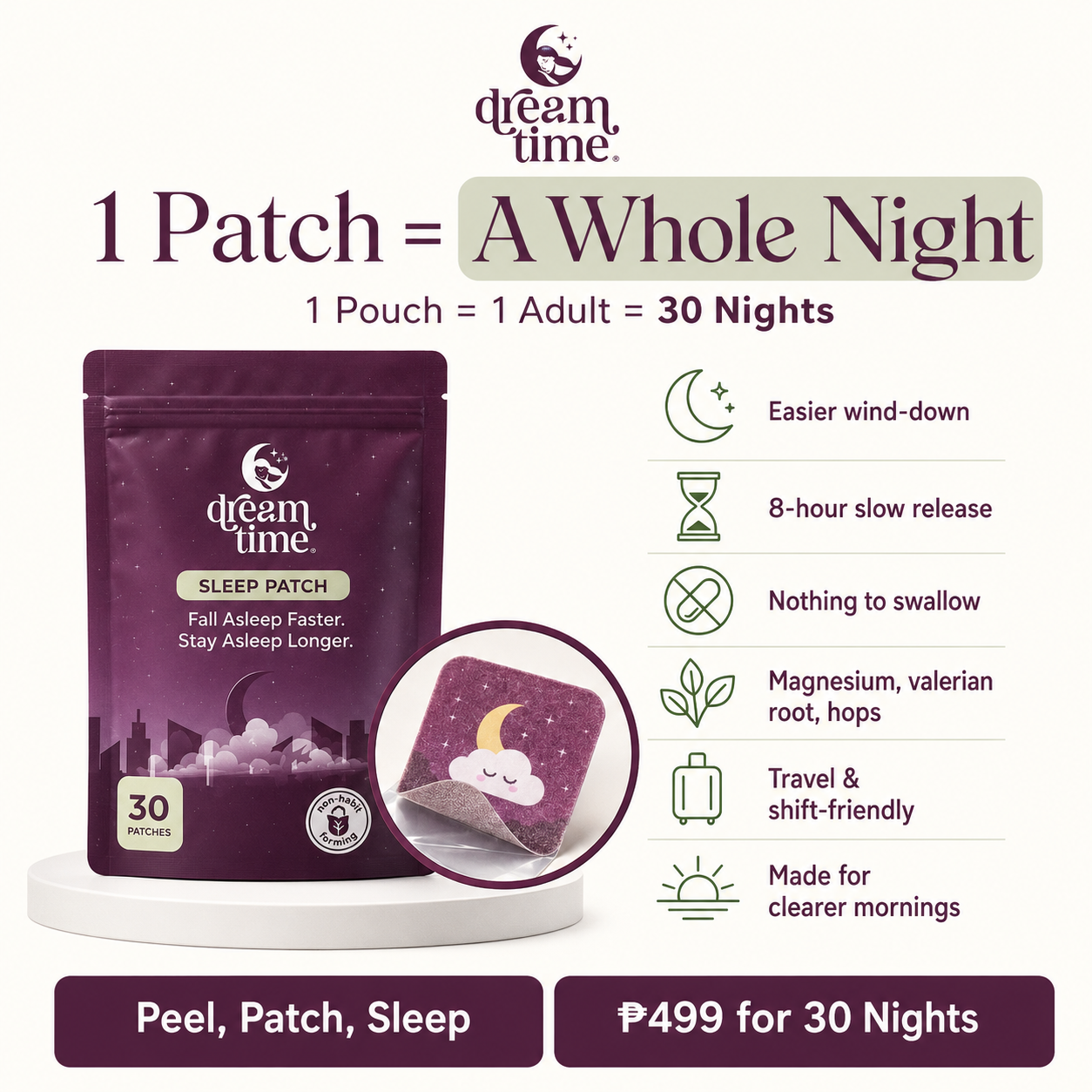 Dream Time Sleep Patch